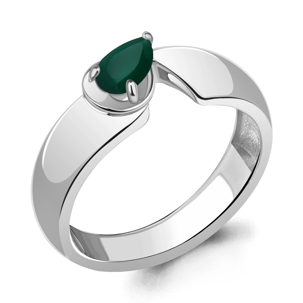 

Кольцо из серебра с агатом Aquamarine Aquamarine 6967609_925_р р. 18,5, 6967609_925_р