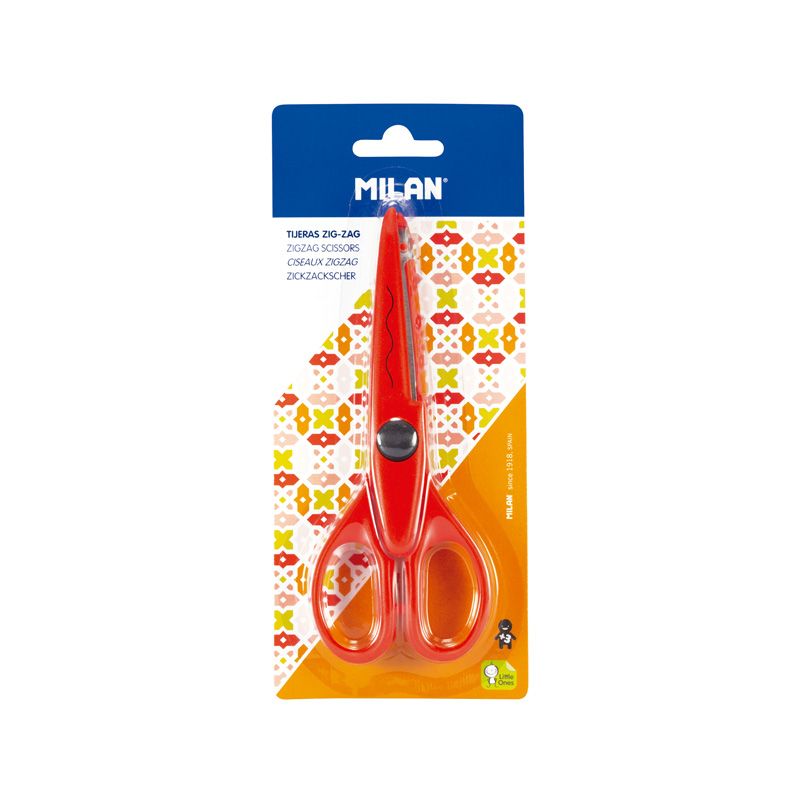 Ножницы для детского творчества Milan ZigZag 16см в блистере