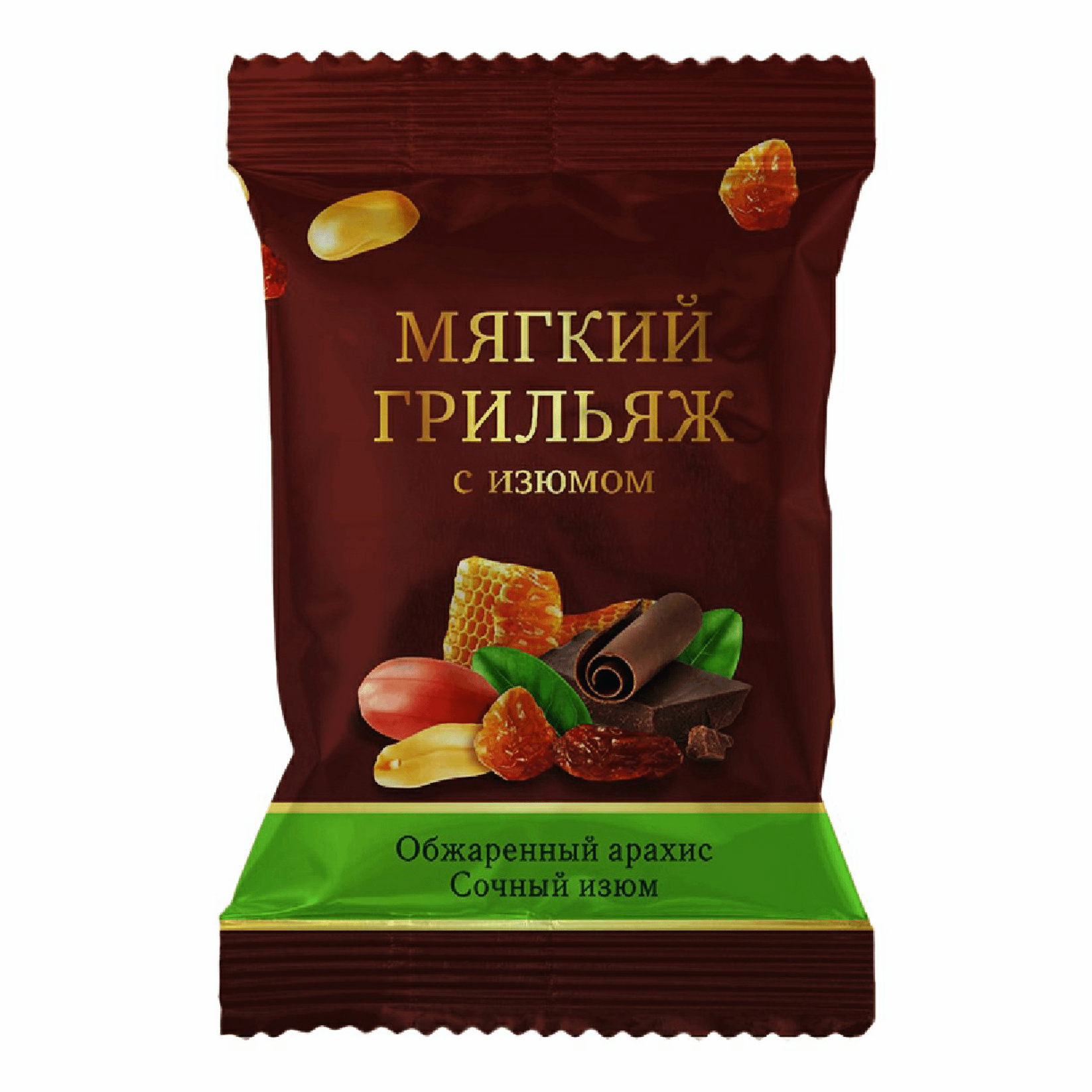 

Конфеты грильяжные Пермская кондитерская фабрика Мягкие с изюмом