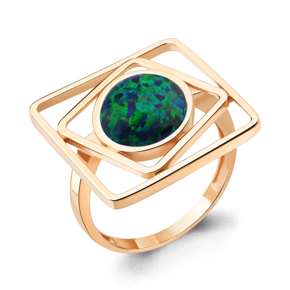 

Кольцо из серебра с опалом искусственным Aquamarine Aquamarine 6949796_925_з р, 6949796_925_з