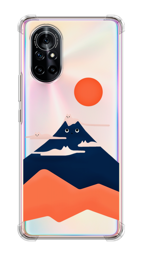 

Чехол на Honor V40 Lite "Кот-гора", Черный;оранжевый, 6105150-4