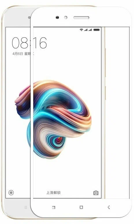 

Защитное стекло для Xiaomi MI A1 полное покрытие, белый