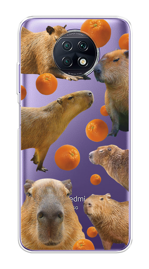 

Чехол на Xiaomi Redmi Note 9T "Капибара и апельсины", Бежевый;оранжевый, 39650-1