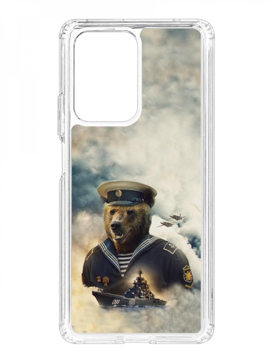фото Противоударный чехол для xiaomi 11t kruche print орда 2 прозрачный с рисунком кruче