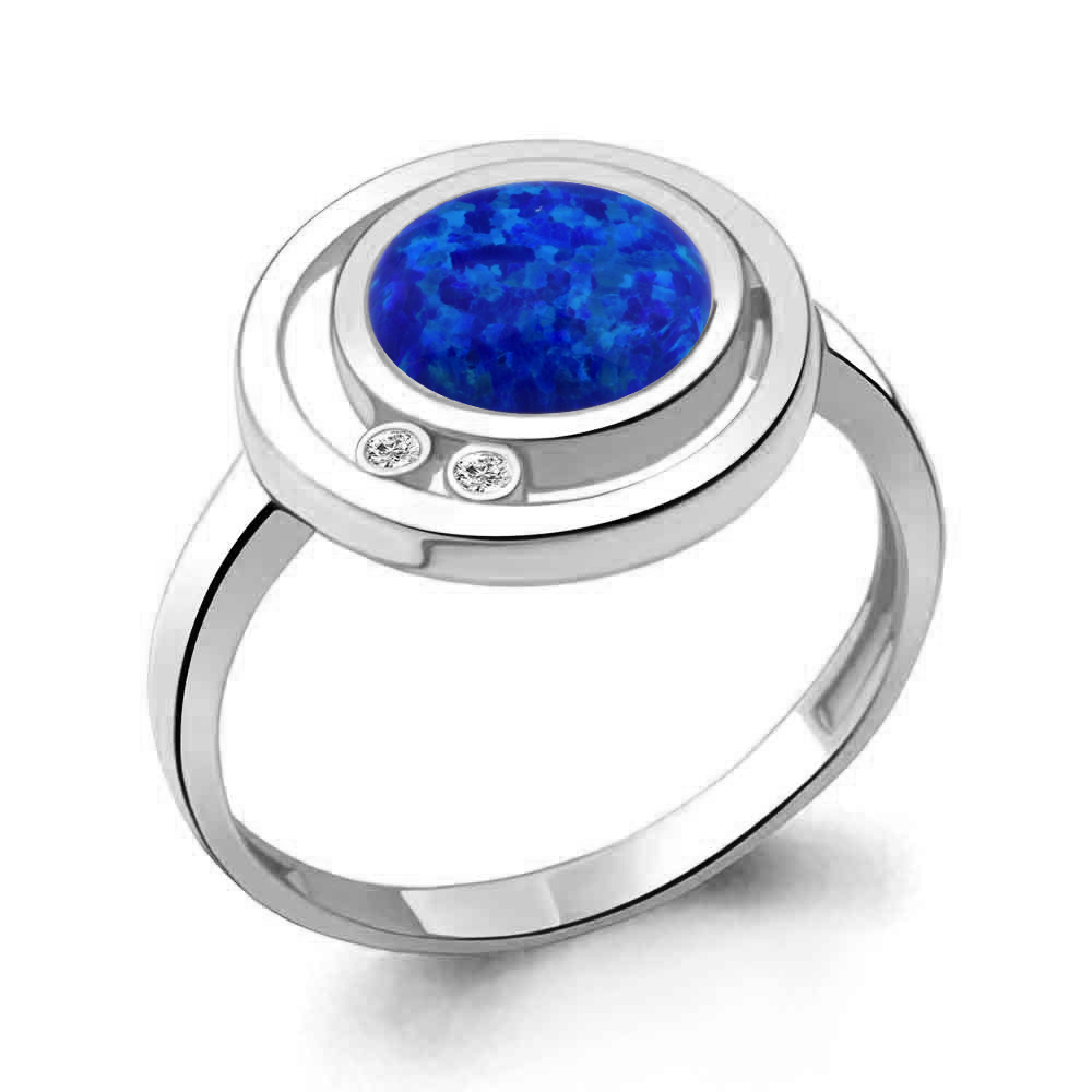 

Кольцо из серебра с фианитом Aquamarine Aquamarine 6949695А_925_р р, 6949695А_925_р