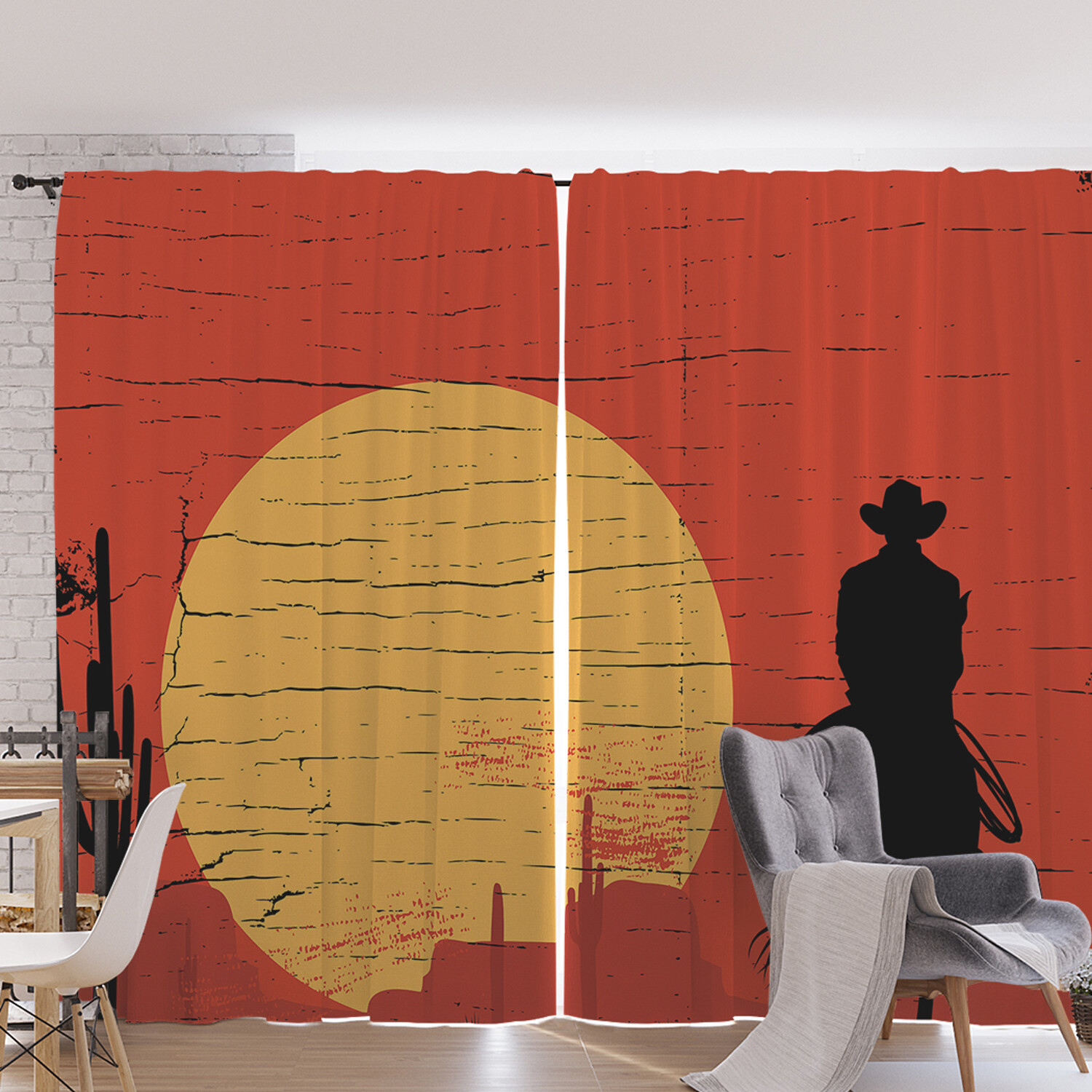 

Шторы и тюль pox_83017_170x265 В прериях на закате JoyArty, В прериях на закате