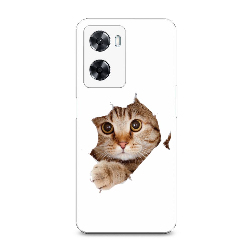

Чехол на Oppo A57 4G "Кот и бумага", Белый;коричневый, 2511550-1