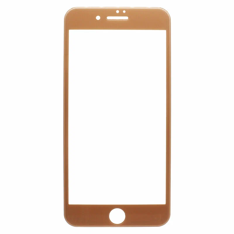 

Защитное стекло для iPhone 8 Plus закаленное, полное покрытие, золотой (в упаковке)