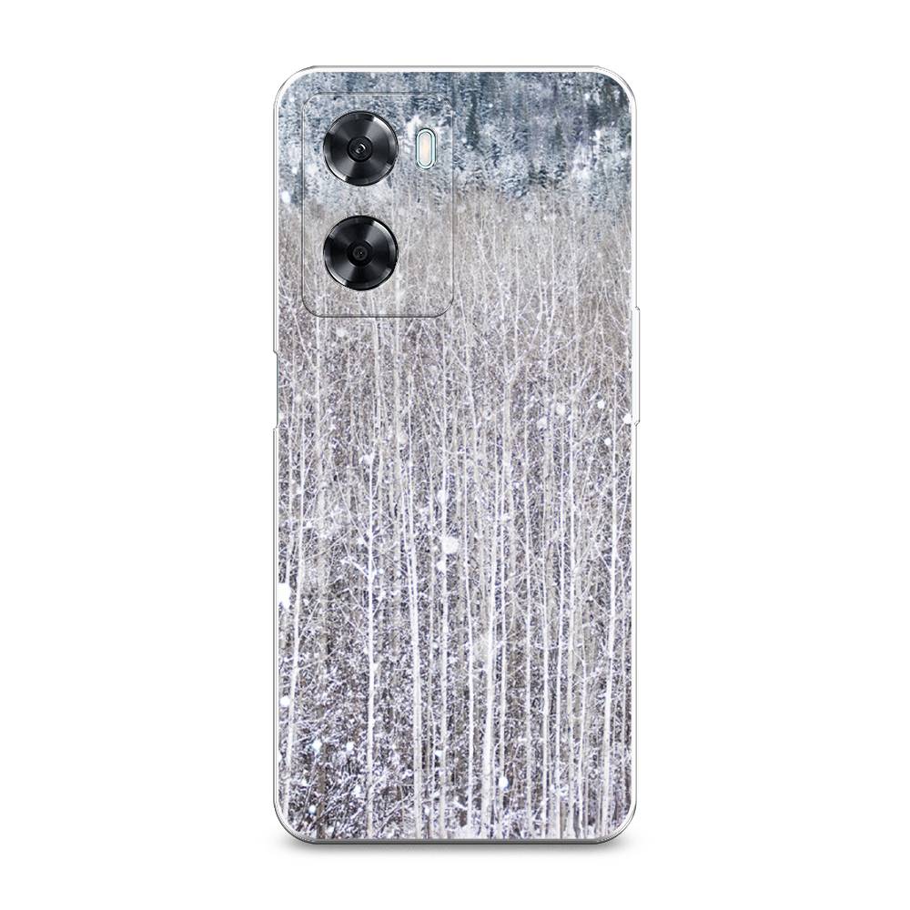 

Чехол на Oppo A57 4G "Снежный лес", Бежевый;серый;белый, 2511550-5