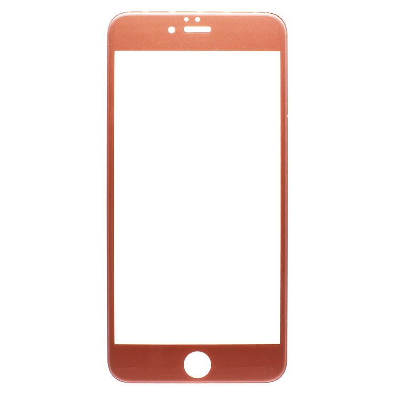 

Защитное стекло для iPhone 6S Plus закаленное, полное покрытие, розовый (в упаковке)