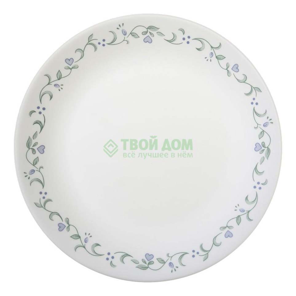 Тарелка Corelle Dazzling White обеденная голубая 26 см