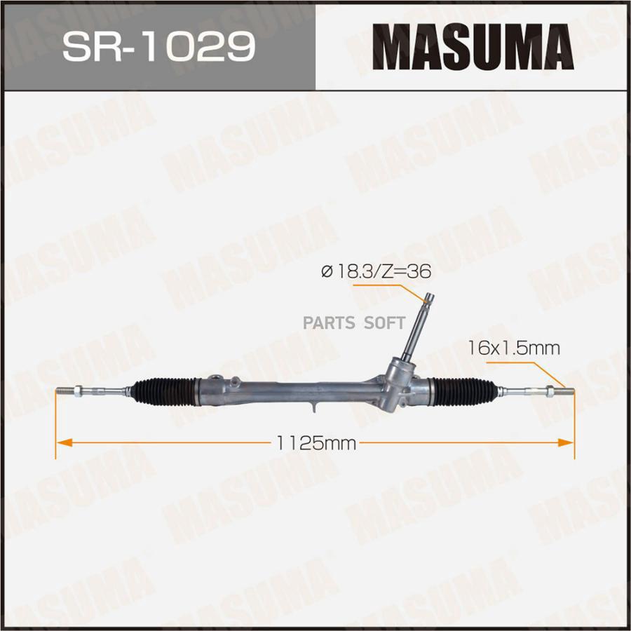 Рейка рулевая MASUMA, C-HR / ZGX10L. RUS, NGX50L.Rus LHD (левый руль)