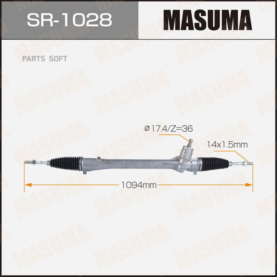 Рейка рулевая MASUMA, CT200H / ZWA10L LHD (левый руль)