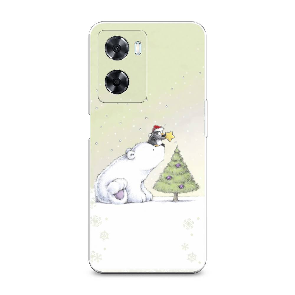

Чехол на Oppo A57 4G "Украшение елки", Белый;бежевый, 2511550-5