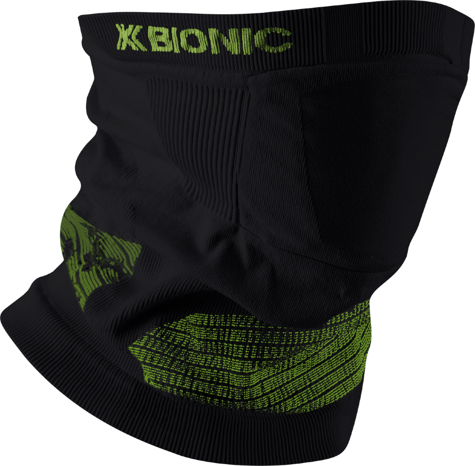 фото Гейтор x-bionic neckwarmer 4.0 - x-protect charcoal/yellow 2022