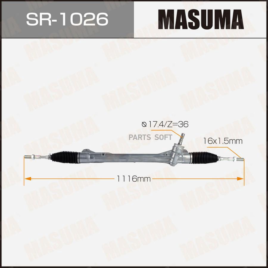 

Рейка рулевая MASUMA, RAV4, NX200 / ALA49L. RUS, ZGZ15L LHD (левый руль)