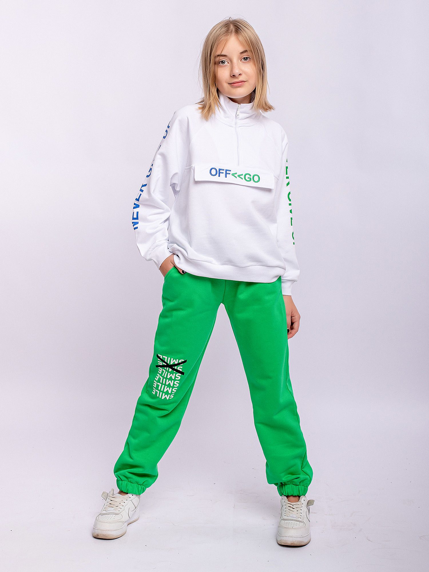 

Толстовка детская Batik 015_ОП22 цвет белый, 128, 015_ОП22