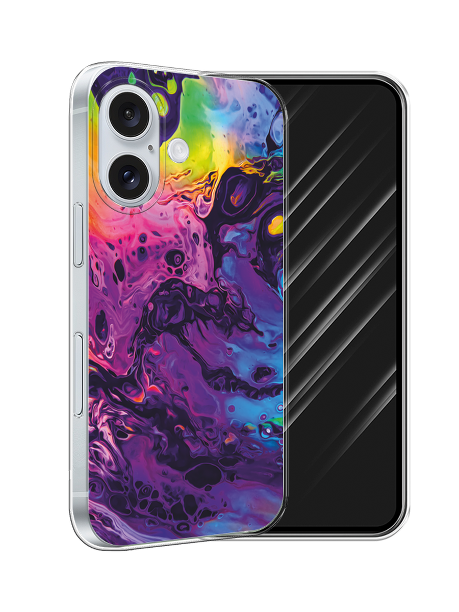 

Чехол Awog на Apple iPhone 16 "ACID fluid", Бордовый, 16050-1