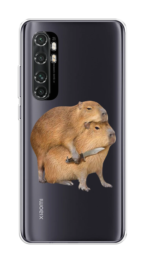 

Чехол на Xiaomi Mi Note 10 Lite "Капибара с ножом", 38450-1