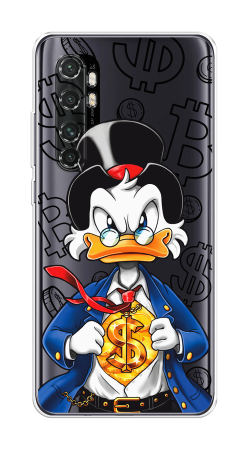 

Чехол на Xiaomi Mi Note 10 Lite "Scrooge Goldman", Черный;белый;синий, 38450-1