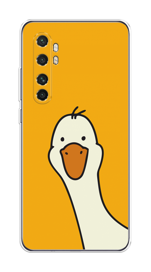 

Чехол на Xiaomi Mi Note 10 Lite "Утка на желтом фоне", Желтый;красный, 38450-1
