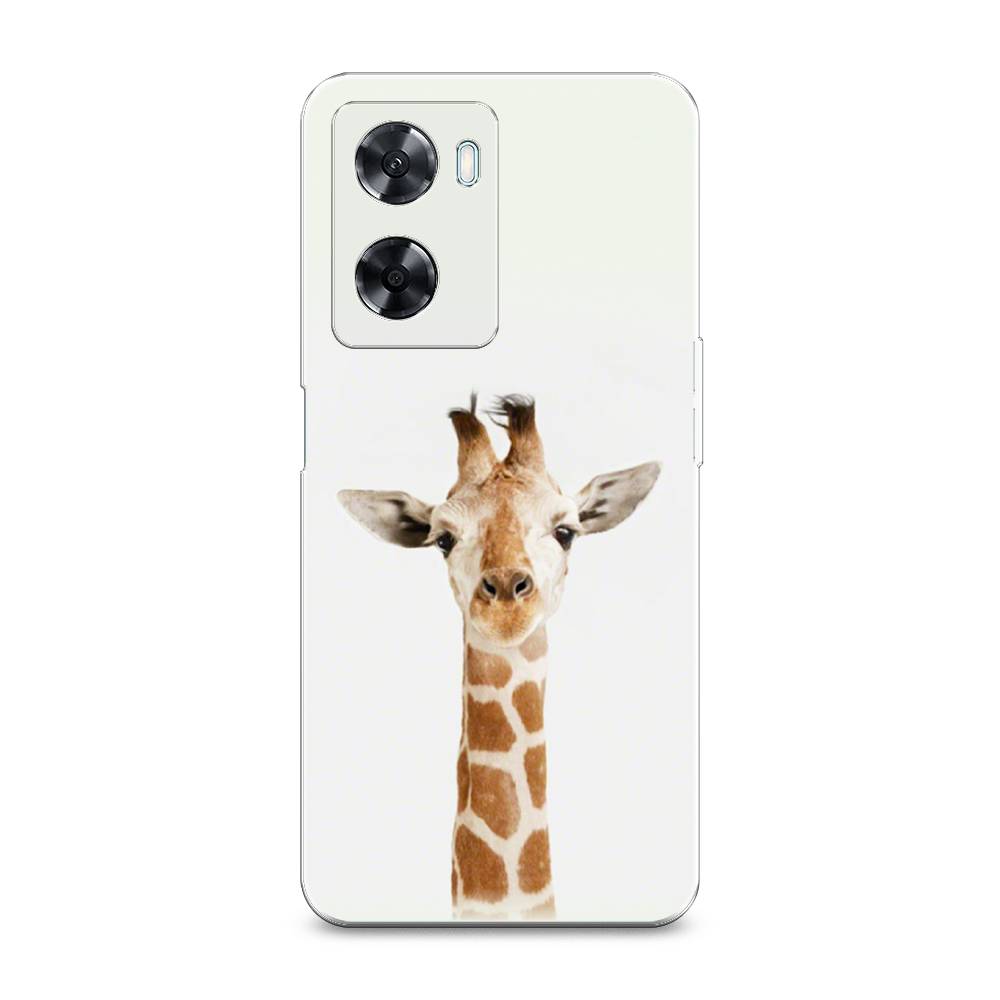

Чехол на Oppo A57 4G "Любопытный жираф", Бежевый;коричневый, 2511550-1