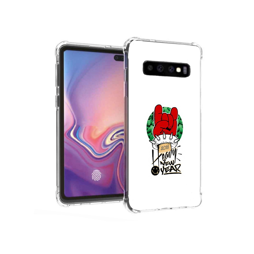 Чехол MyPads Tocco для Samsung Galaxy S10+ Гангстер новый год (PT125670.500.53)