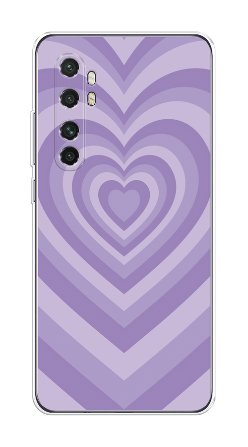 

Чехол на Xiaomi Mi Note 10 Lite "Violet heart latte", Фиолетовый, 38450-1