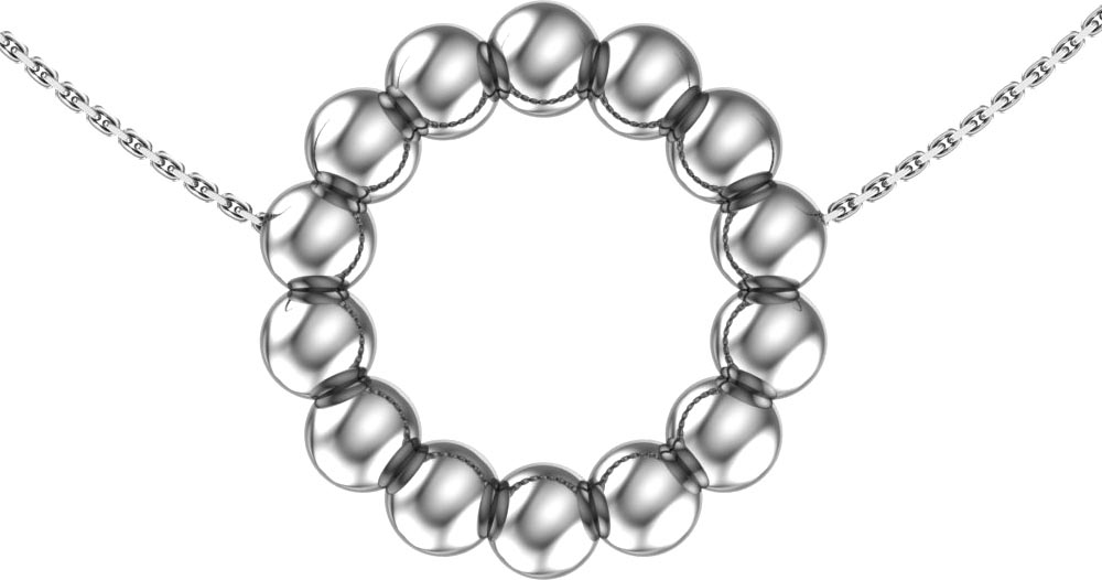 Колье из серебра 45 см POKROVSKY JEWELRY 0320352-00245