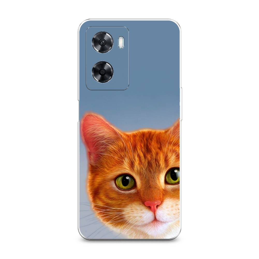 

Чехол на Oppo A57 4G "Любопытный котик", Коричневый, 2511550-1