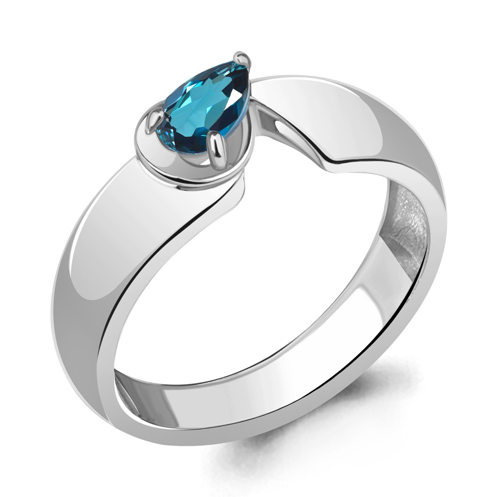 

Кольцо из серебра с топазом Aquamarine Aquamarine 6967608_925_р р, 6967608_925_р