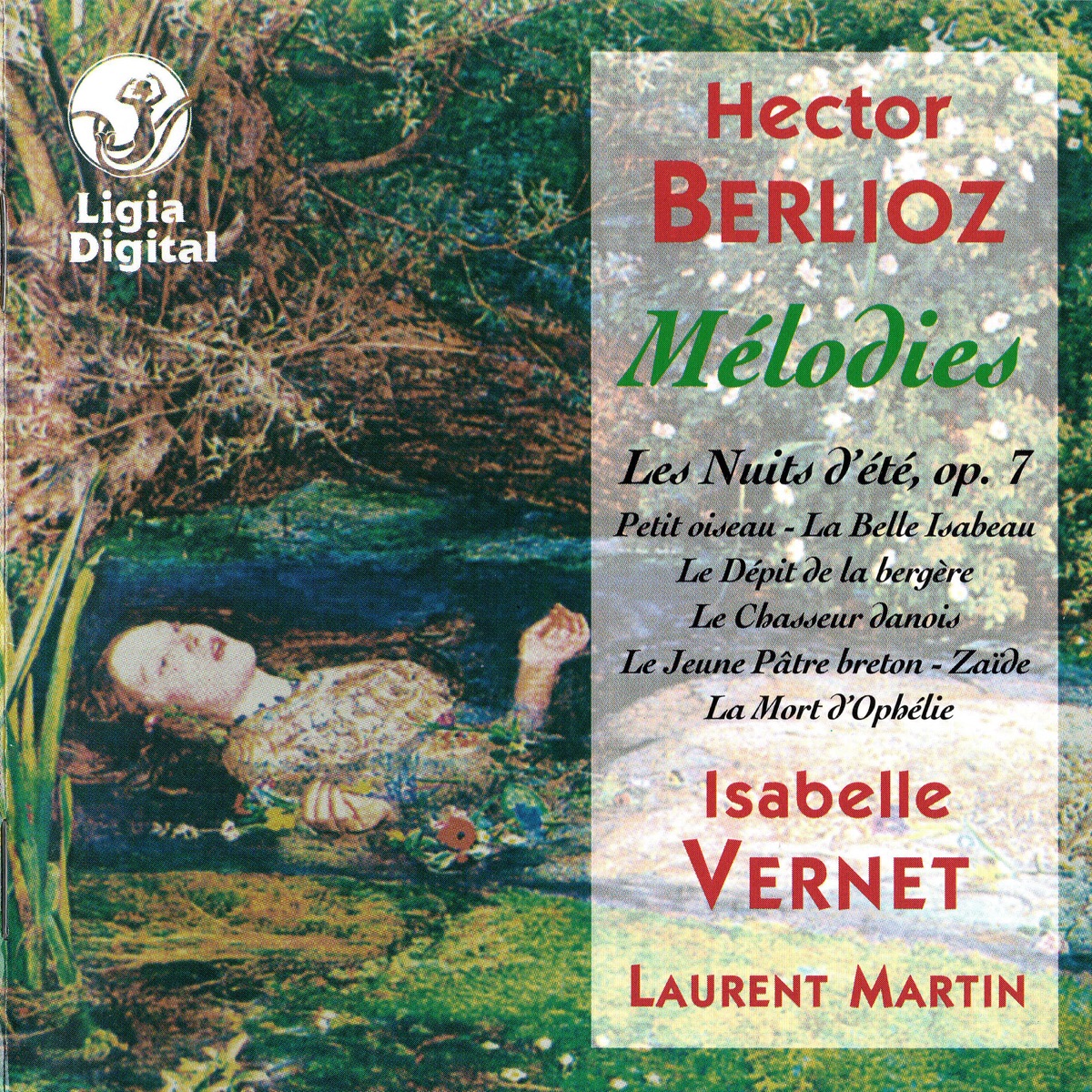 Аудио диск BERLIOZ: MELODIES/Isabelle Vernet, Laurent Martin (1 CD)