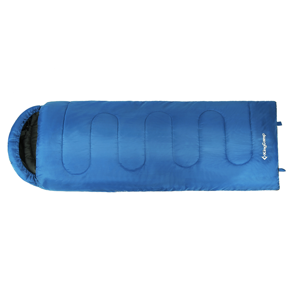 Спальный мешок KingCamp Oasis 250 синий, правый