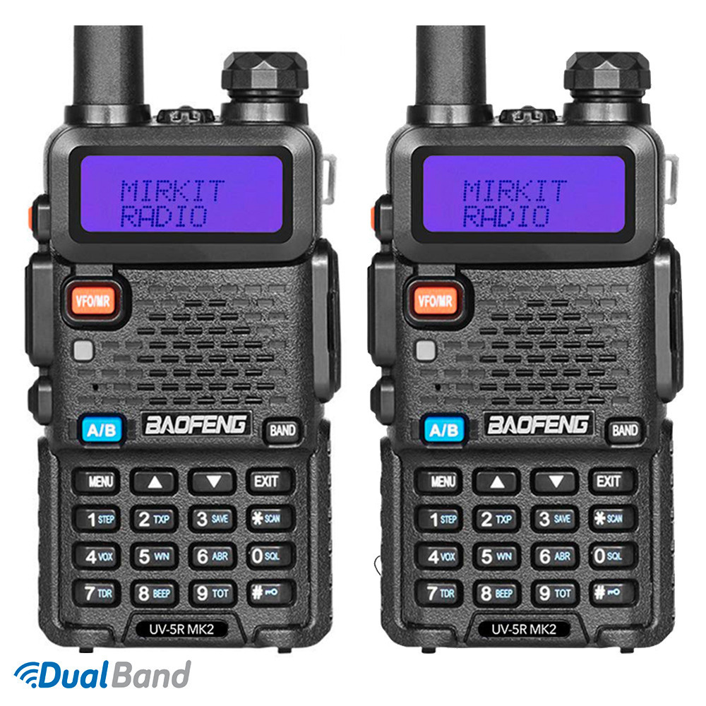 

Портативная радиостанция Baofeng UV-5R 5W черный, 2 шт., UV-5R 400-470