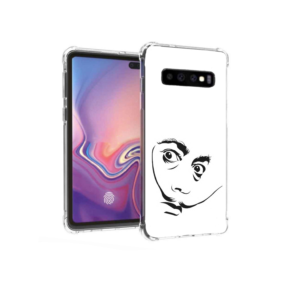

Чехол MyPads Tocco для Samsung Galaxy S10+ мужчина с длинными усами (PT125670.500.487), Прозрачный, Tocco