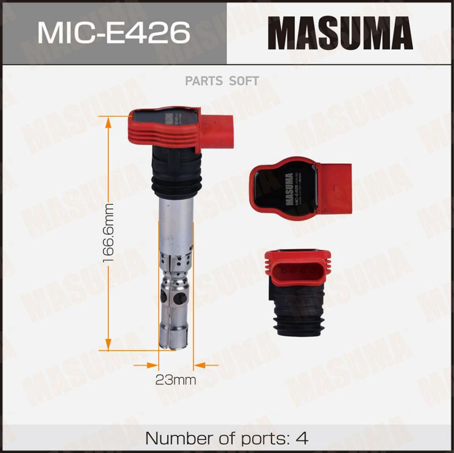 Катушка зажигания MASUMA, AUDI A4, A6 / BBJ, ASN, ALT