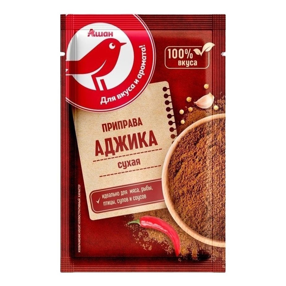 

Приправа АШАН Красная птица Аджика 15 г