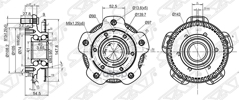 

Ступичный Узел Перед Suzuki Grand Vitara/Escudo (Abs) 01- Sat арт. ST-43401-65D10