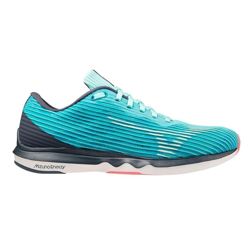 

Кроссовки женские Mizuno J1GD2030-13 голубые 7 US, J1GD2030-13