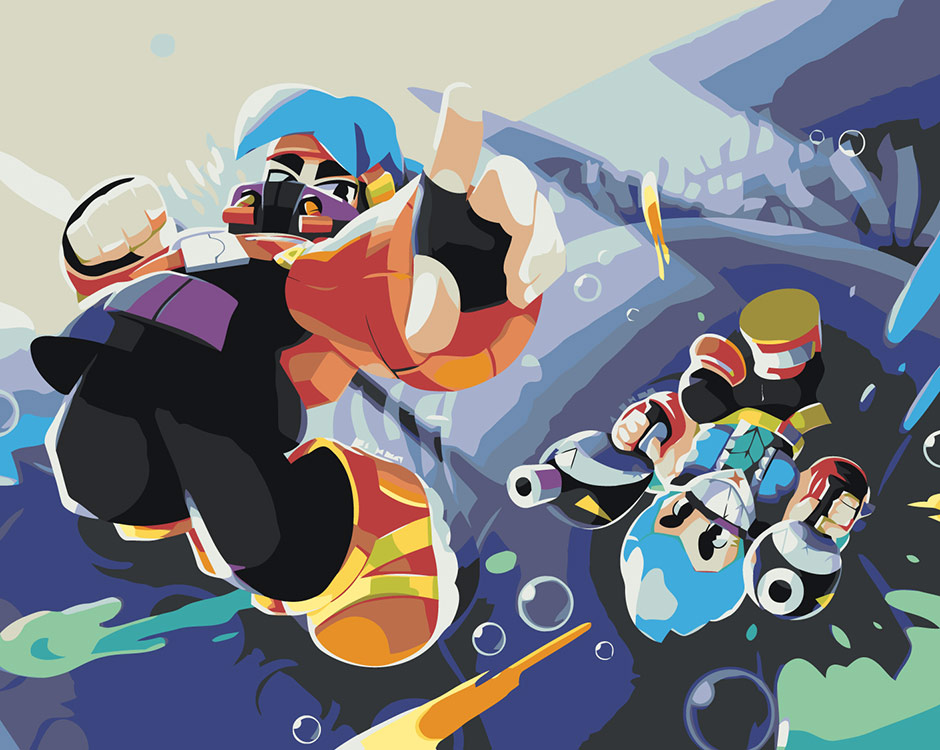 

Картина по номерам Цветное Brawl Stars Бравл Старс: герой Фэнг