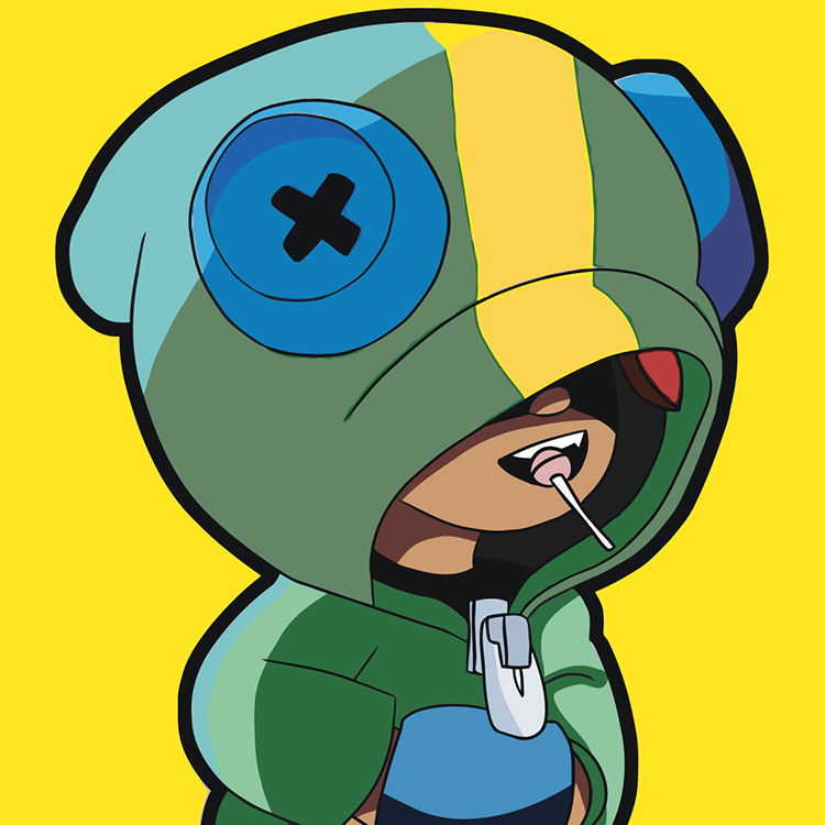 

Картина по номерам Цветное Brawl Stars Бравл Старс: герой Леон