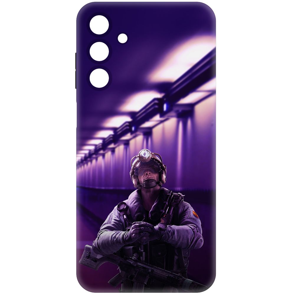 

Чехол-накладка Krutoff Soft Case Cтандофф 2 (Standoff 2) - Неон для Samsung Galaxy M15, Черный