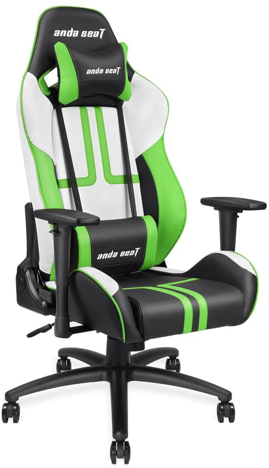 фото Игровое кресло andaseat viper (black/green/white)