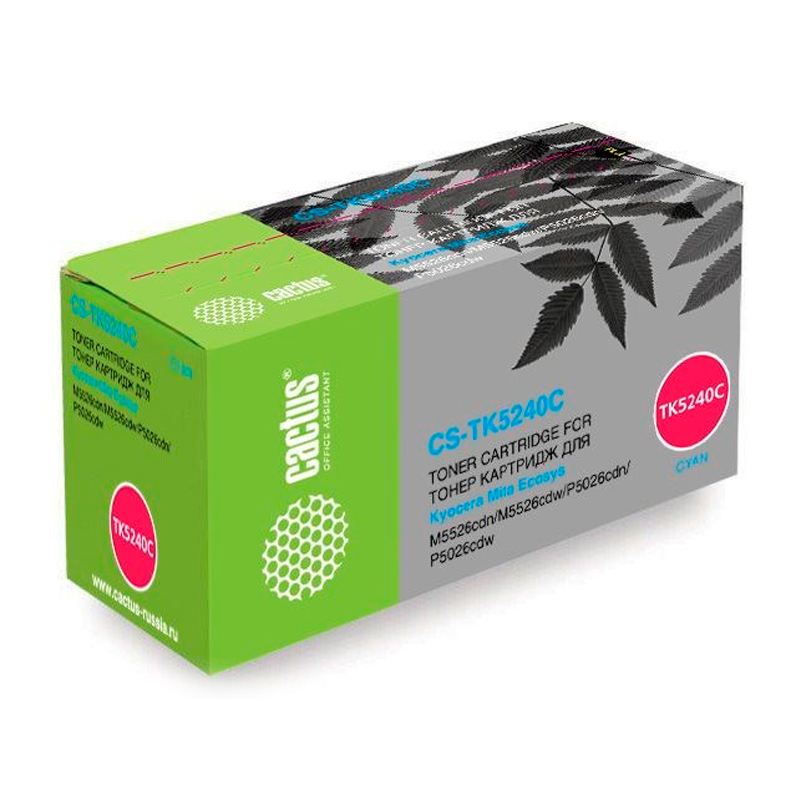 

Картридж для лазерного принтера CACTUS (CS-TK5240C) голубой, совместимый