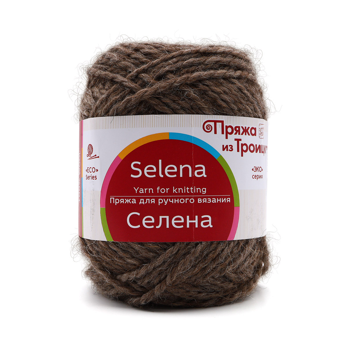 

Пряжа для вязания из Троицка Селена, 100г, 160м (шерсть) (372 натуральный), 5 мотков, Коричневый, 503273