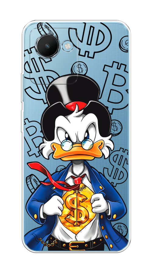 

Чехол на Realme C30S 4G "Scrooge Goldman", Черный;белый;синий, 2511650-1