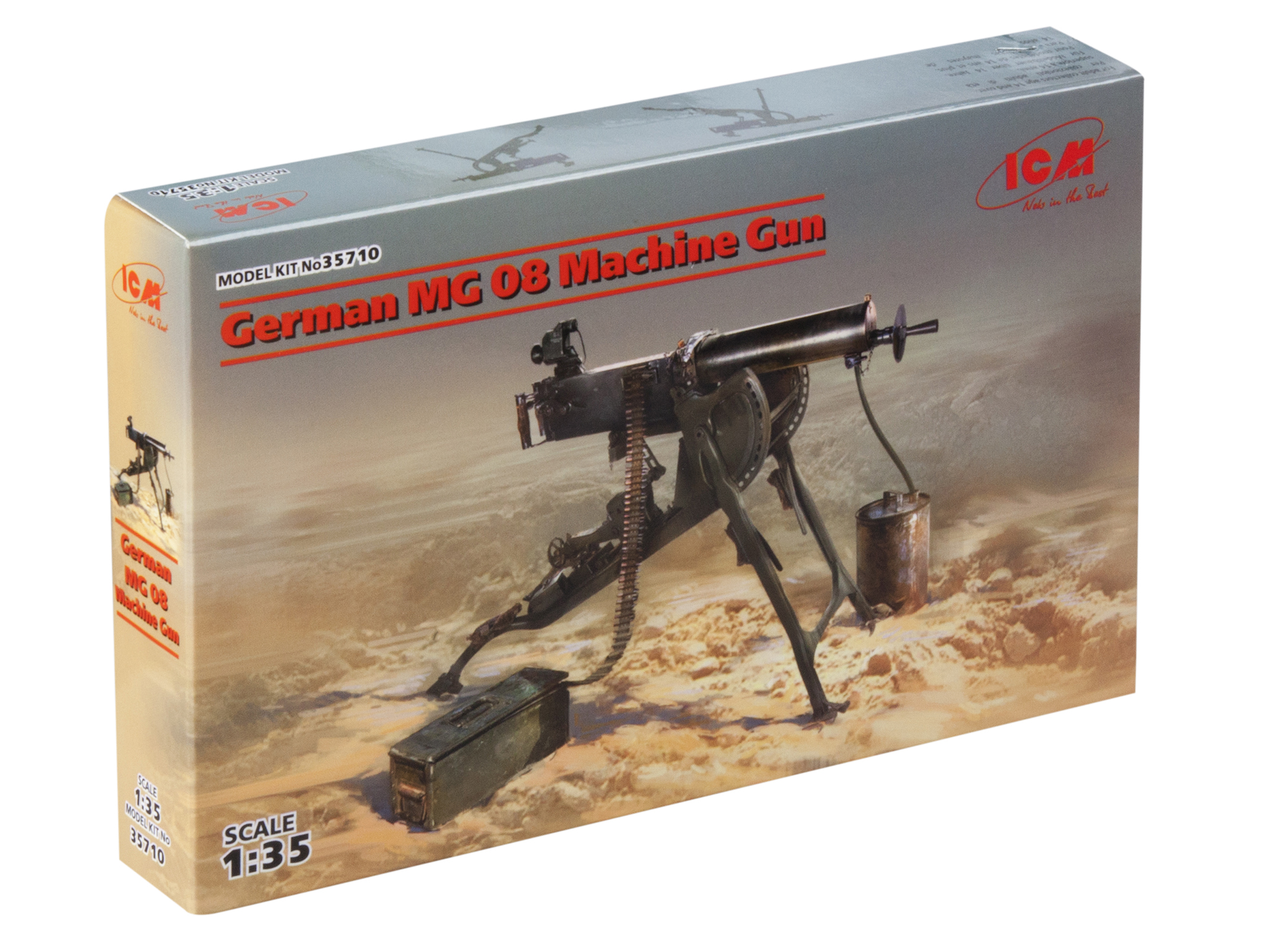 

Сборная модель ICM 1/35 Германский пулемет MG 08 35710