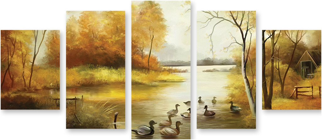 

Картина модульная на холсте Модулка Осенний пейзаж 170x80 см, 957