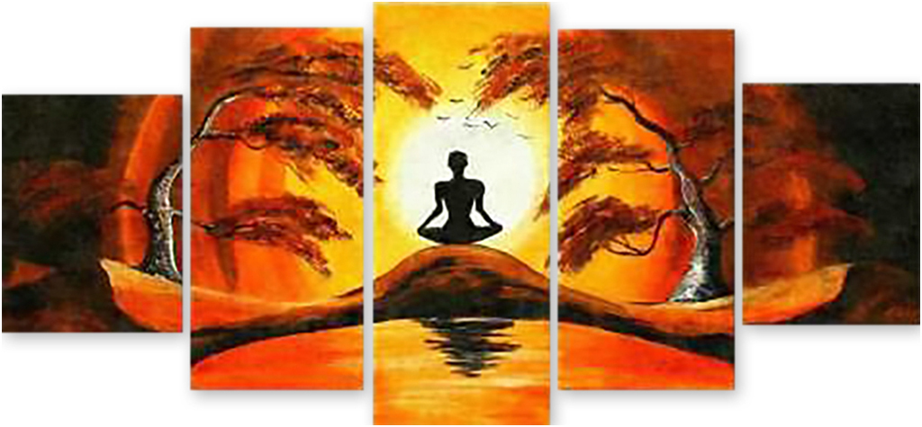 

Картина модульная на холсте Модулка Медитация 90x43 см, 952