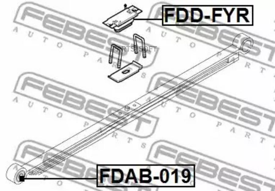 

FEBEST Отбойник рессоры зад.FORD TRANSIT FY 2000-2006 FEBEST FDD-FYR